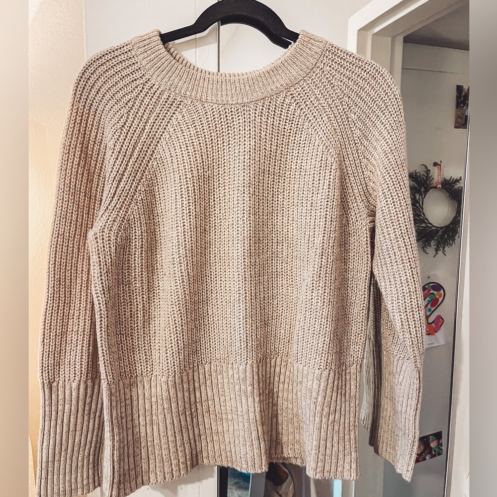Universal Thread Crewneck Pullover Sweater — Beige/Cream